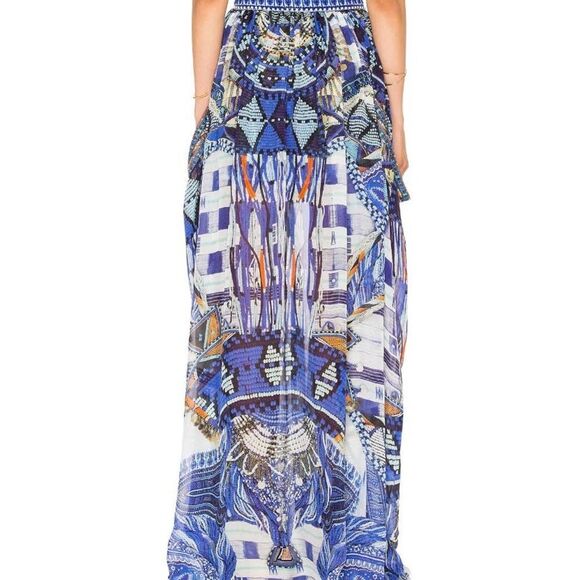 Camilla Blue Asymmetrical Skirt NWT - Picture 5 of 14
